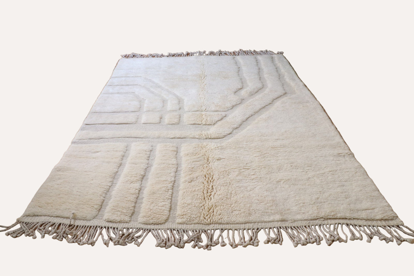 Beni Mrirt Teppich Grid 210x305 cm