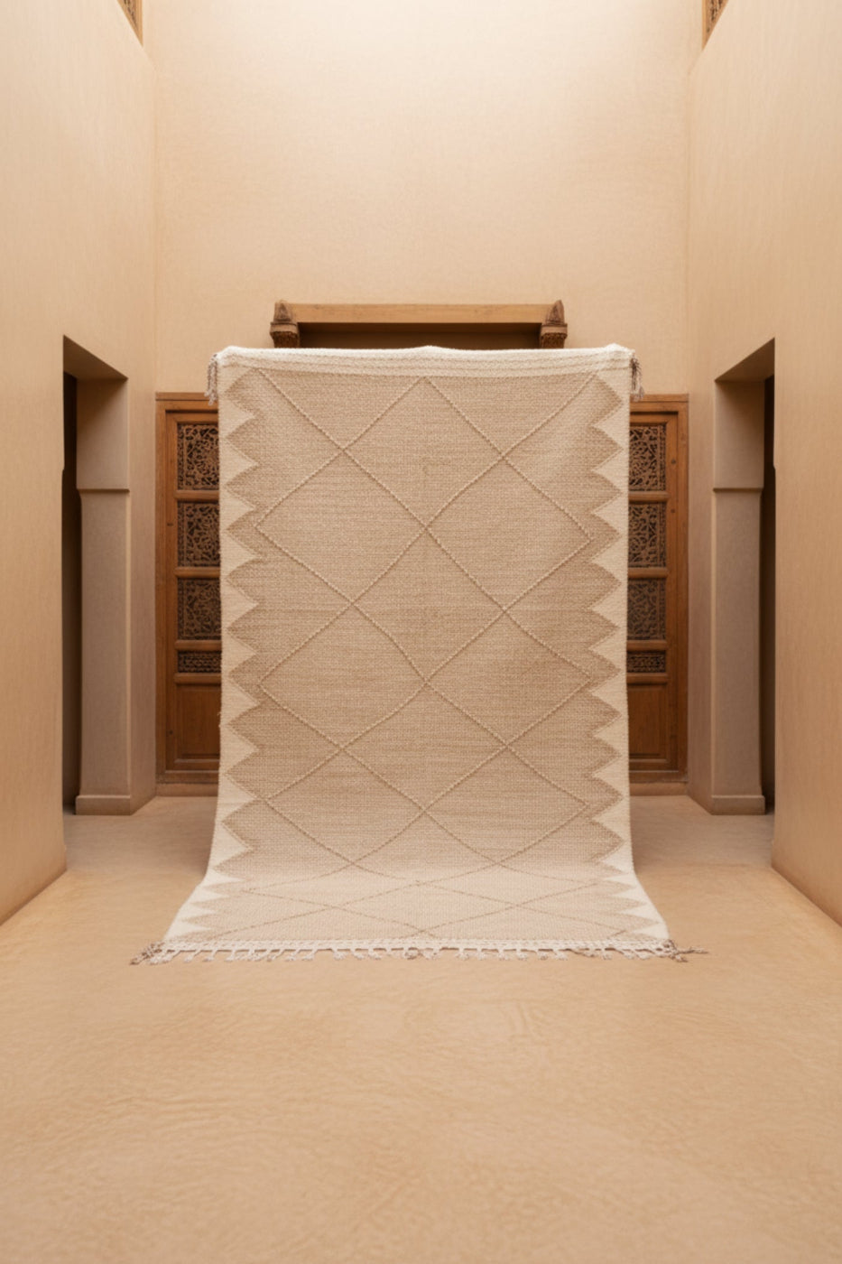 Boujaad Kelim Schurwolle Teppich 147x265 cm