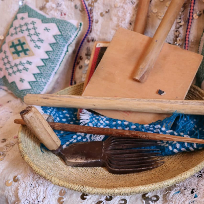 Beni Mrirt Berber Teppich Linea Alba ab 70x140 cm