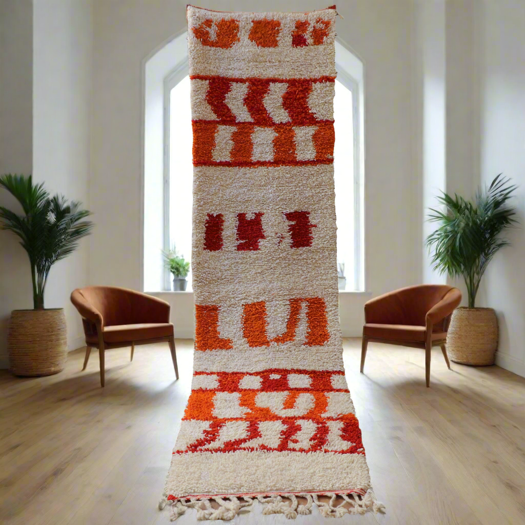 Läufer Beni Ourain Teppich Nice 80x300 cm