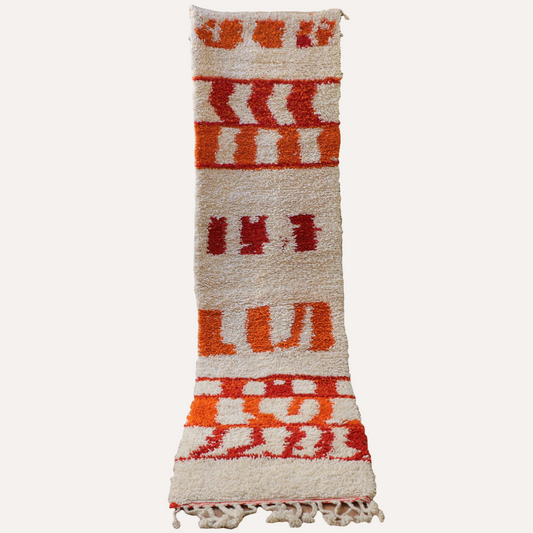 Läufer Beni Ourain Teppich Nice 80x300 cm