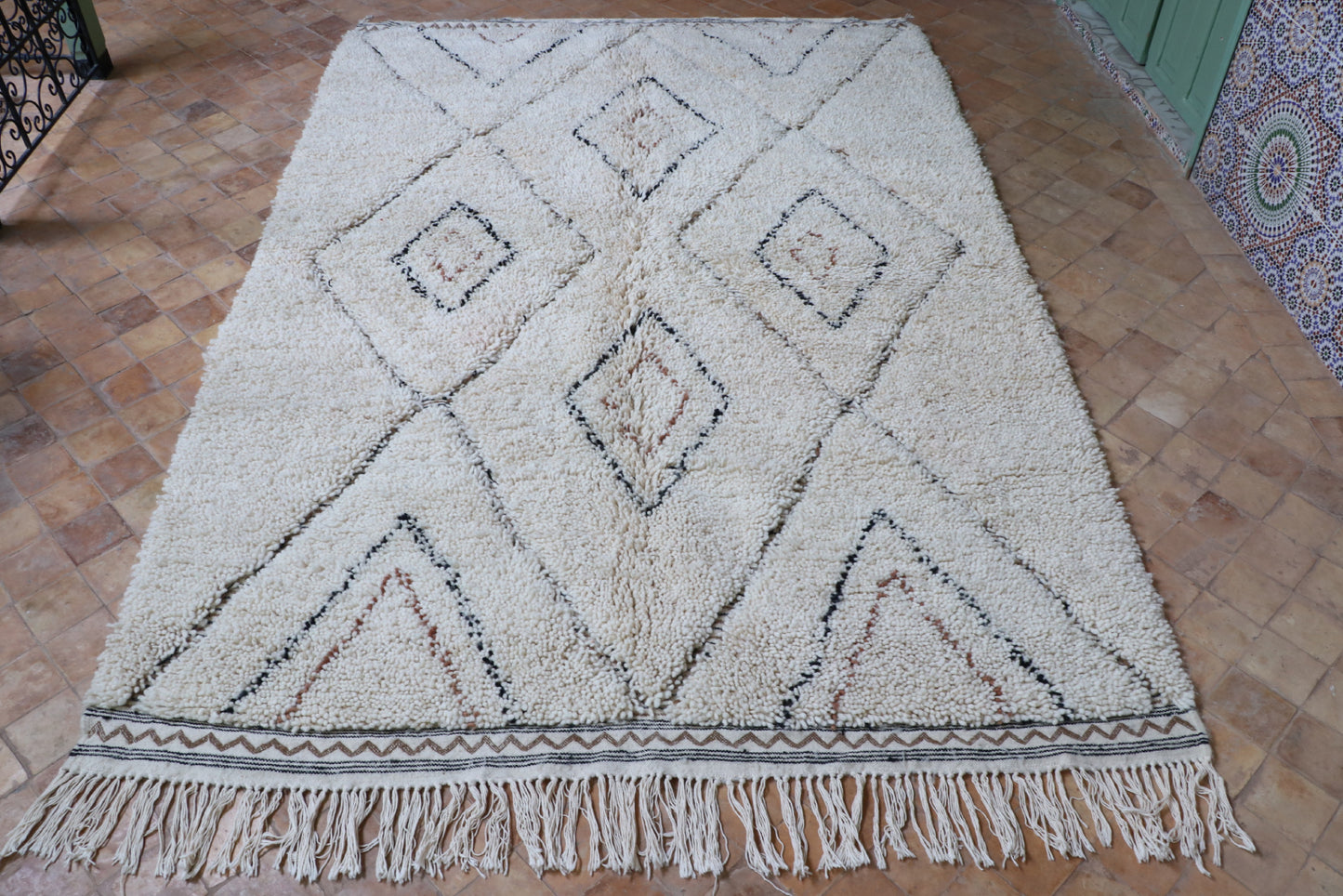 Beni Ourain Berber carpet Diamond 227x303 cm