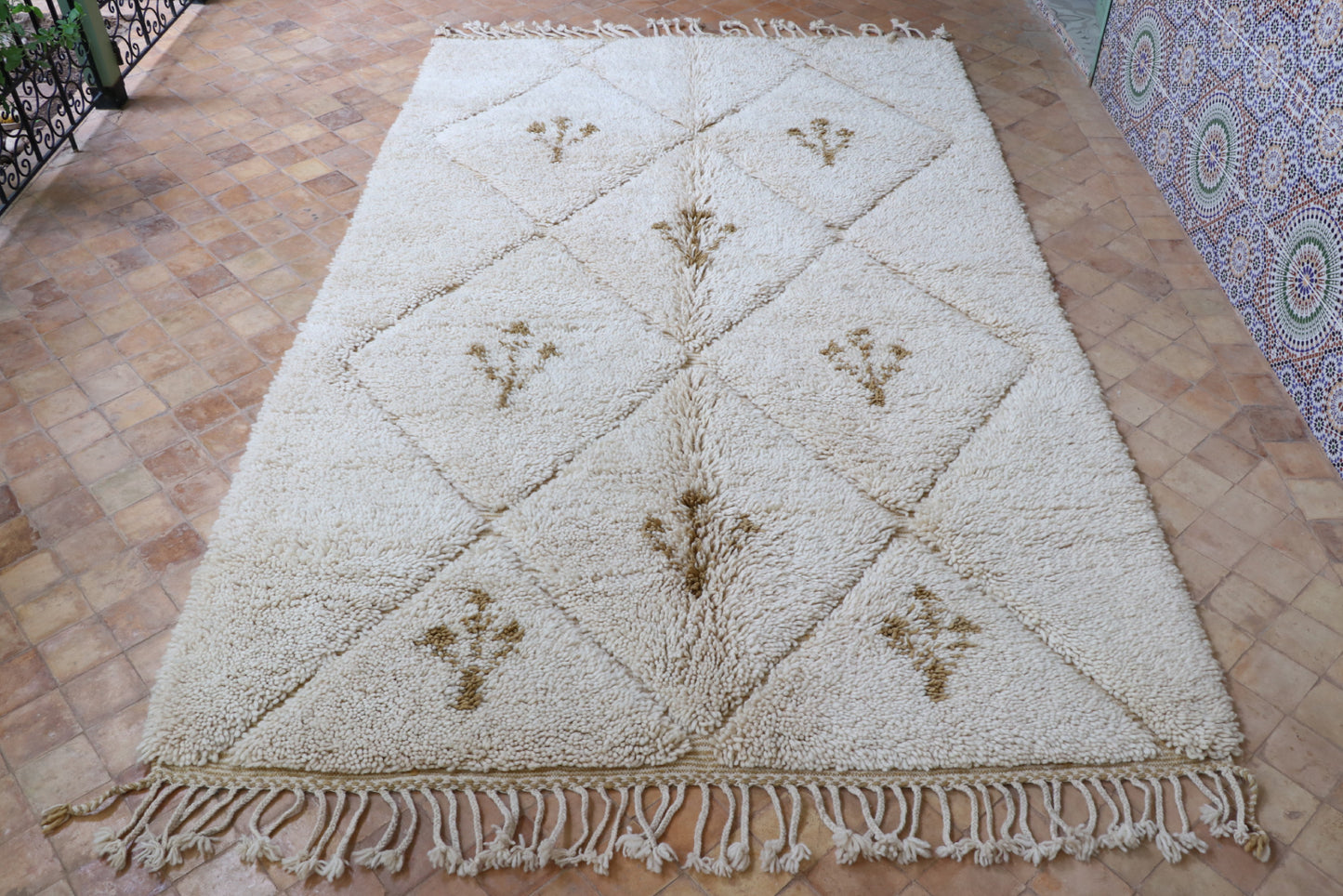 Beni Ourain Berber carpet Diamond 227x303 cm
