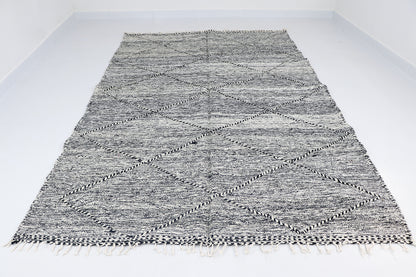 Zanafi Kelim schwarz-weiß 187x300 cm