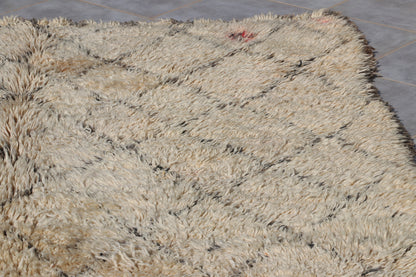 Vintage Beni Ourain Berberteppich 204x306 cm Rauten