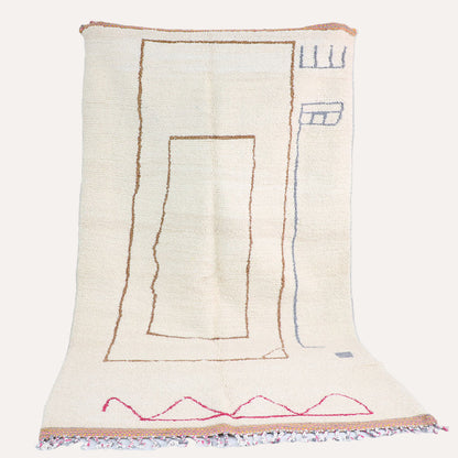 Marokkanischer Teppich Azilal Art Sketch