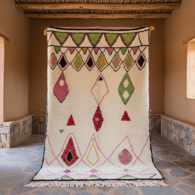 Marokkanischer Teppich Azilal Atlas Blossoms