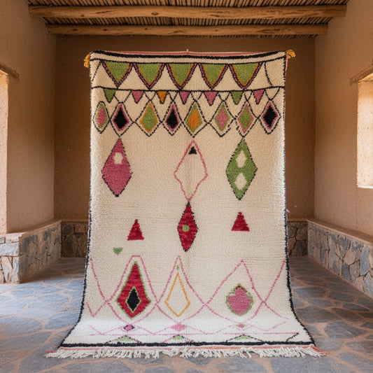 Marokkanischer Teppich Azilal Atlas Blossoms