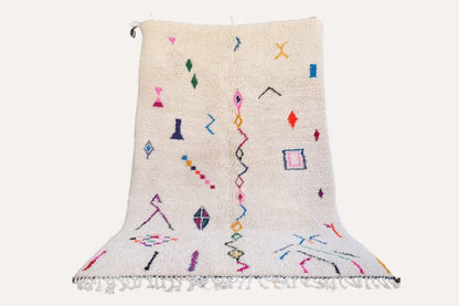 Beni Ourain diamond pattern black from 60x90 cm