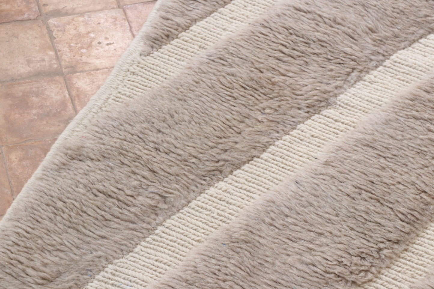 Beni Mrirt Berber Teppich Taupe 208x317 cm