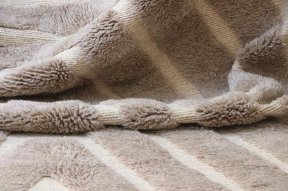 Beni Mrirt Berber Teppich Taupe 208x317 cm