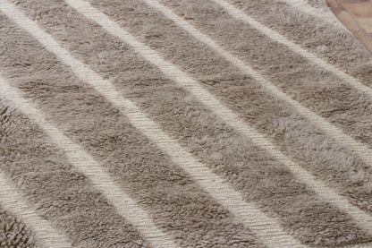 Beni Mrirt Berber Teppich Taupe 208x317 cm