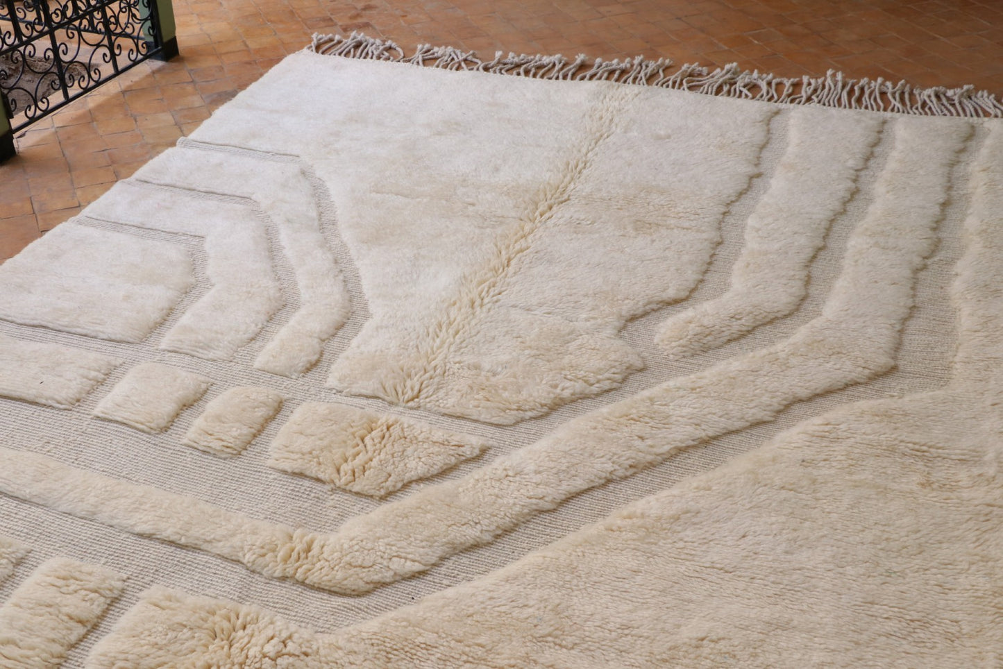 Beni Mrirt Teppich Grid 210x305 cm