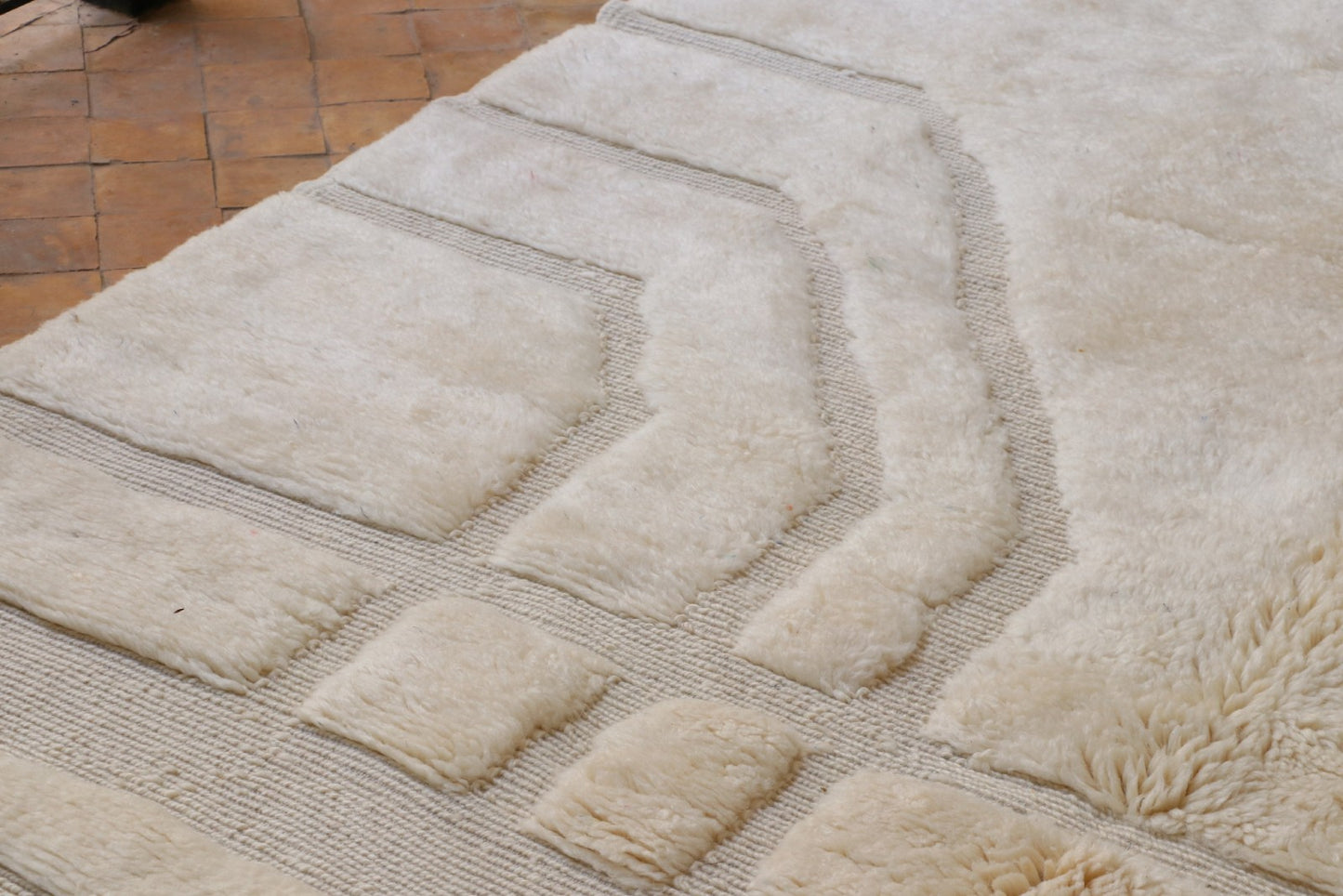 Beni Mrirt Teppich Grid 210x305 cm