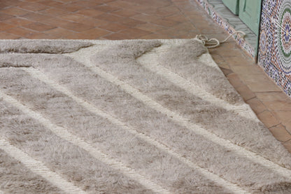 Beni Mrirt Berber Teppich Taupe 208x317 cm