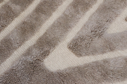 Beni Mrirt Berber Teppich Taupe 208x317 cm