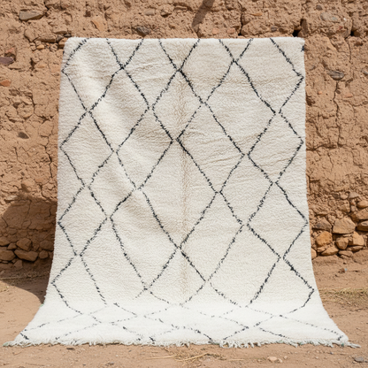 Beni Ourain Teppich kleine rauten auf Maß gefertigt