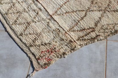 Vintage Beni Ourain Berberteppich 198x268 cm Rauten