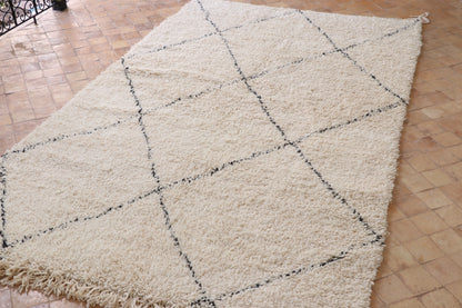 Beni Ourain Teppich 150x247 cm Rauten