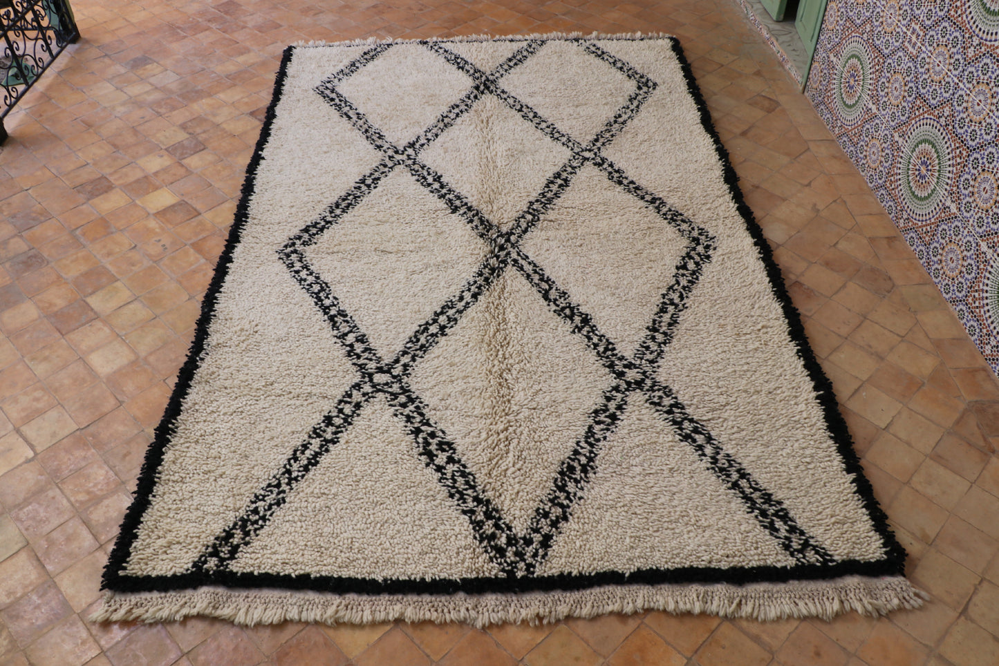 Beni Ourain Teppich 144x230 cm Klassisch