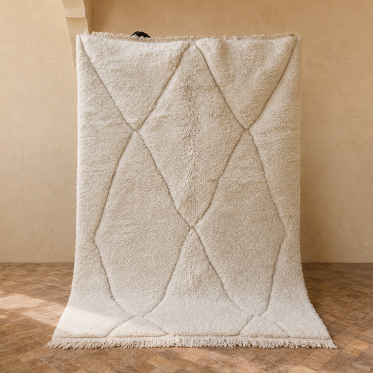 Beni Mrirt Teppich  175x252 cm uni Diamonds