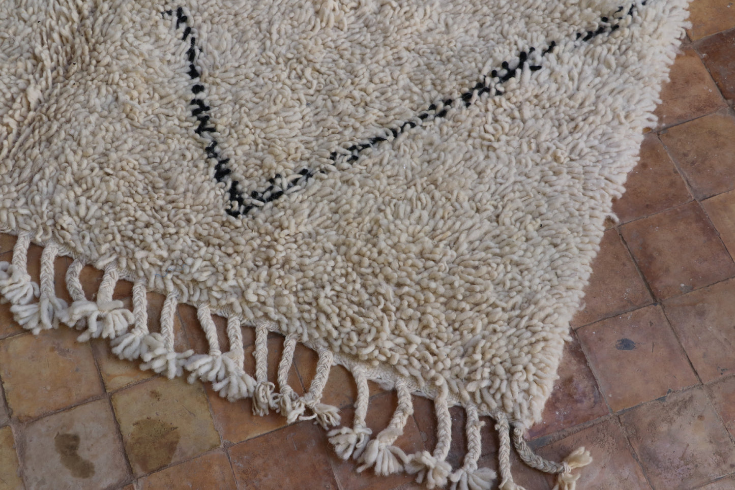 Beni Ourain Teppich 152x237 cm Rauten