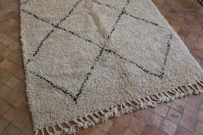 Beni Ourain Teppich 152x237 cm Rauten