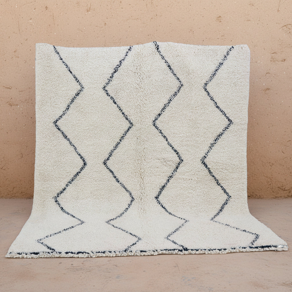 Beni Ourain Wollteppich Diamant in Premium Qualität Reine Handarbeit