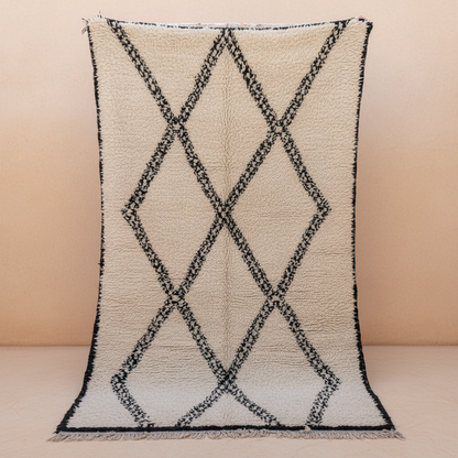 Beni Ourain Teppich 144x230 cm Vintage Muster