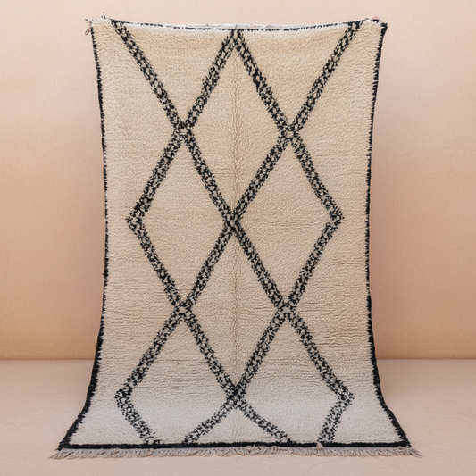 Beni Ourain Teppich 144x230 cm Vintage Muster