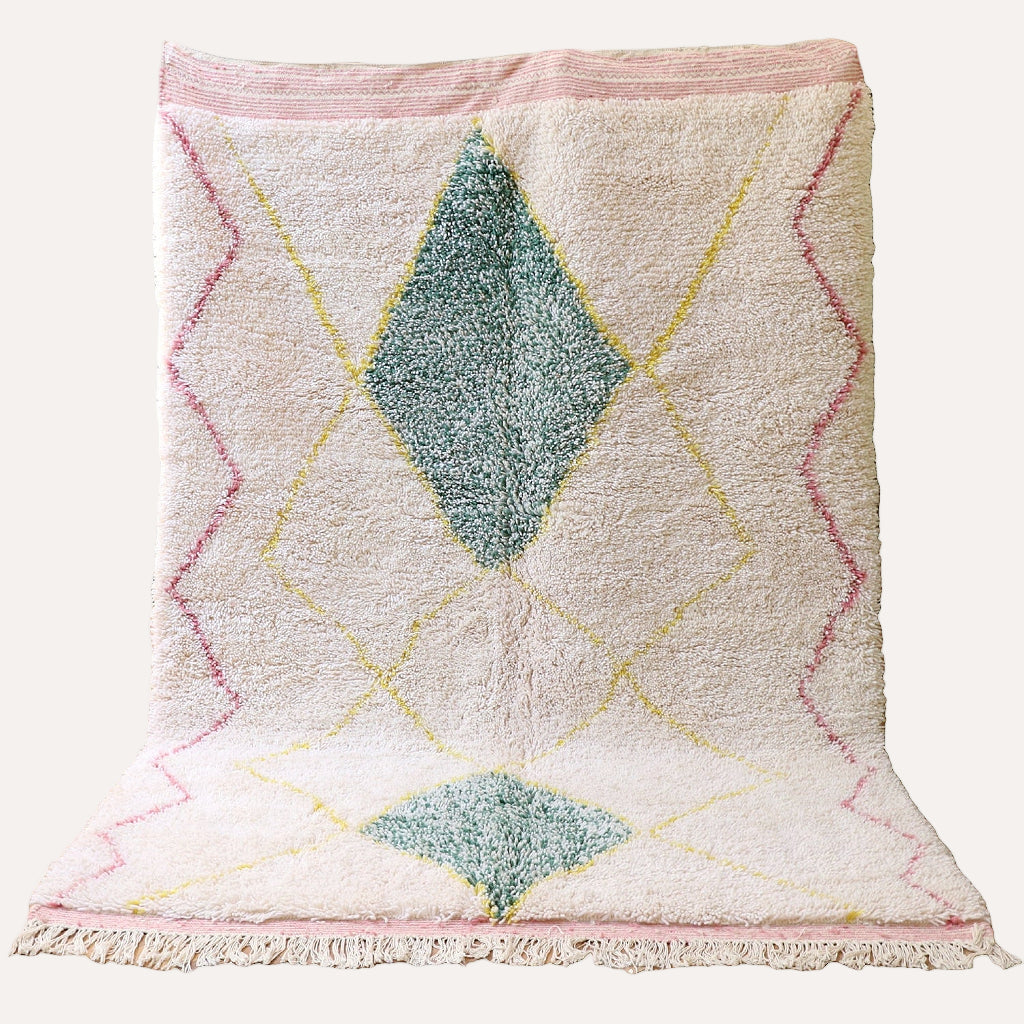 beni Ourain Teppich original aus marokko buntes Muster