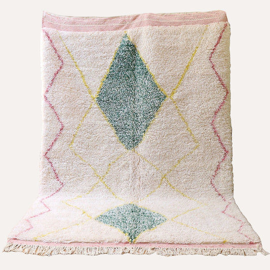 beni Ourain Teppich original aus marokko buntes Muster