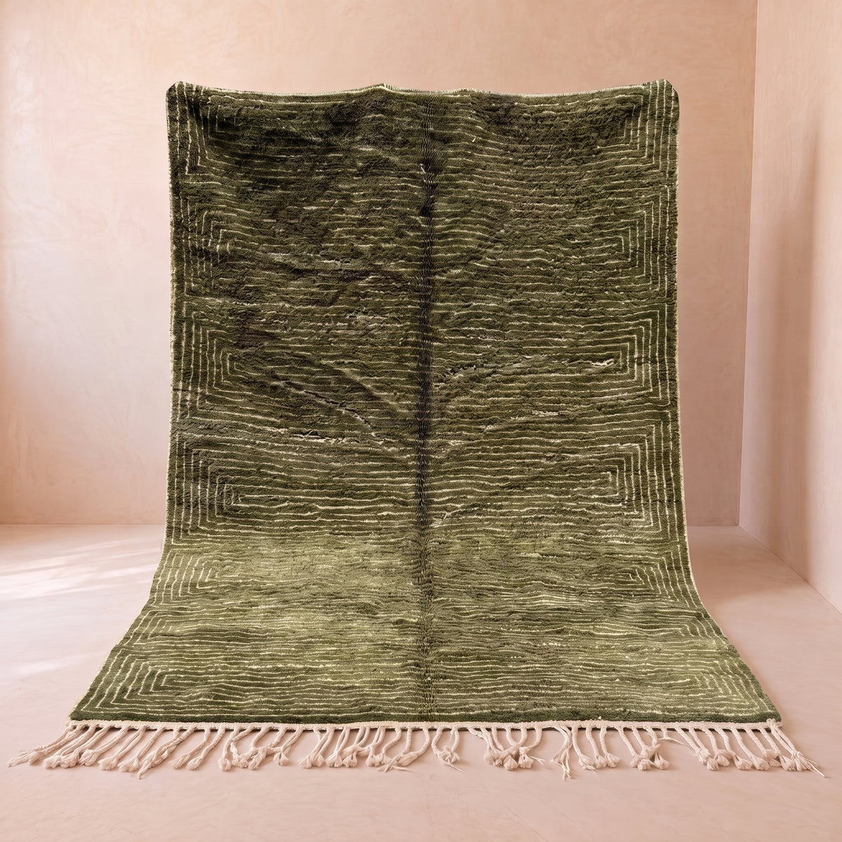 Beni Mrirt Teppich Olive ab 70x140 cm