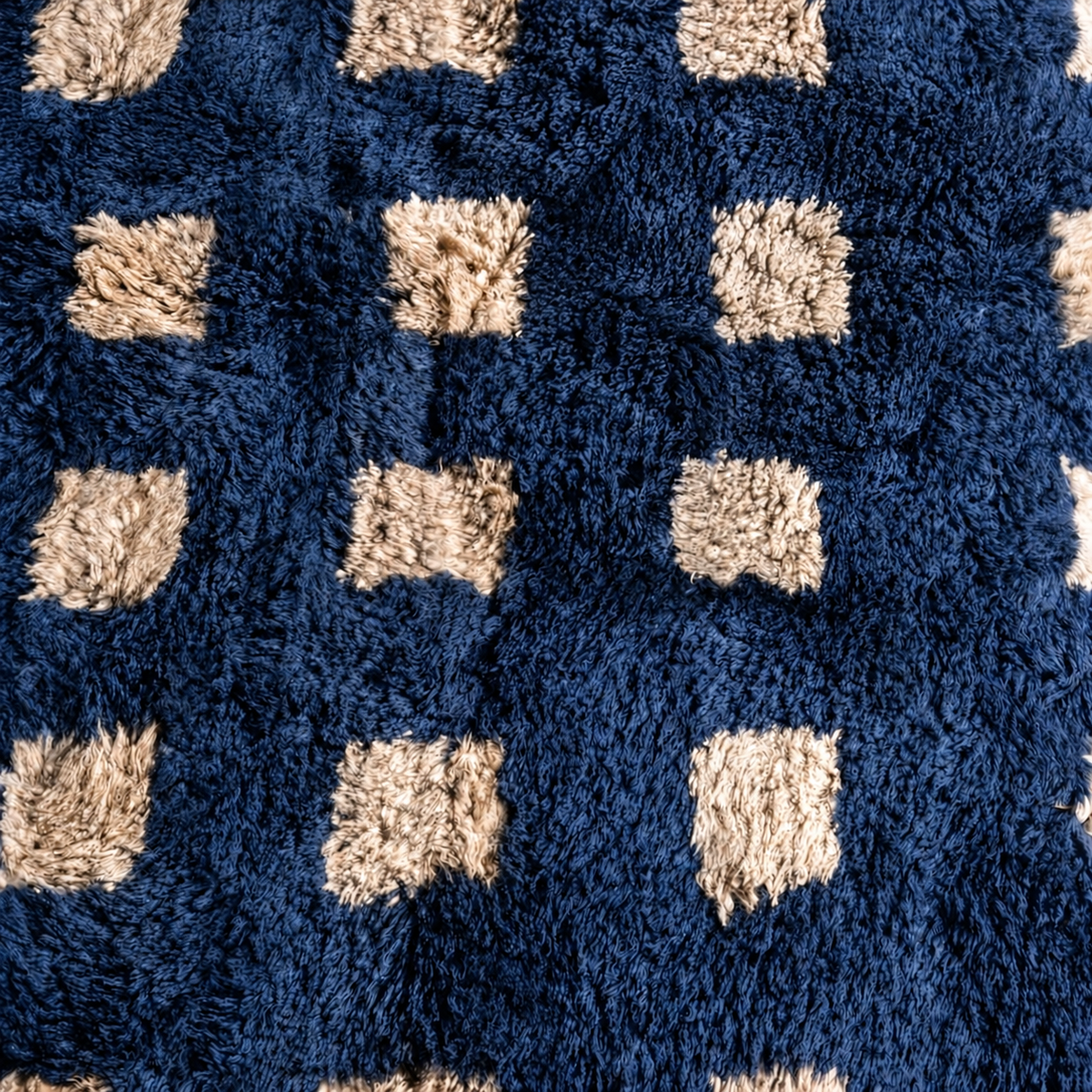 Beni Mrirt Teppich Indigo Grid ab 70x140 cm