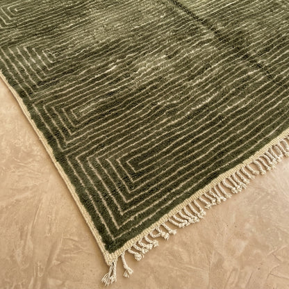 Beni Mrirt Teppich Olive ab 70x140 cm
