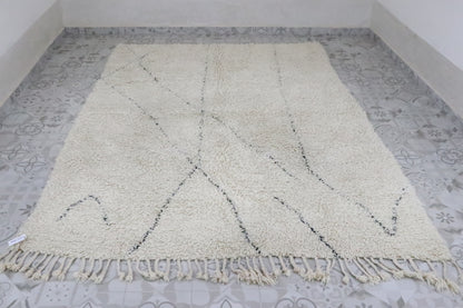 Beni Ourain Berberteppich Linien 225x317 cm
