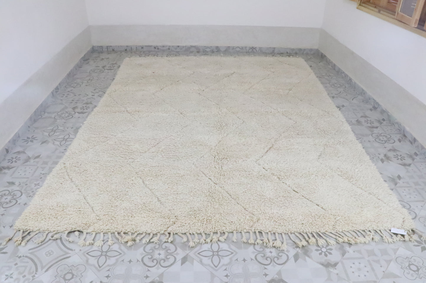 Beni Ourain Teppich Zickzackmuster 252x340 cm