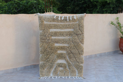 Boujaad Berber Teppich 92x131 cm graugrün