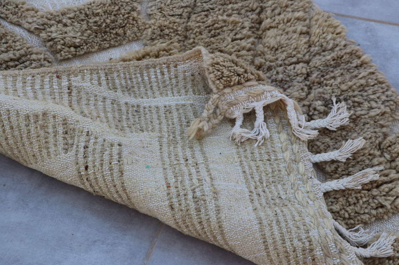 Boujaad Berber Teppich 92x131 cm graugrün