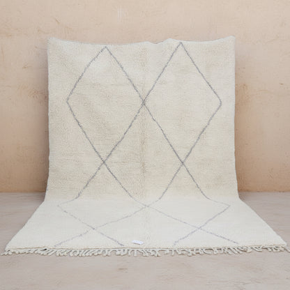 Beni Berber Beni Ourain Teppich mit hellgrauem Muster