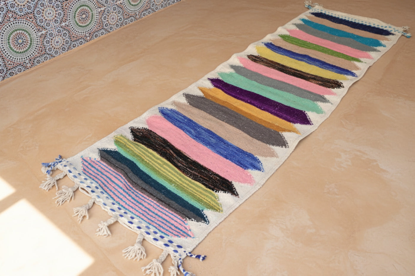 Kelim Läufer Marokko 80x262 cm