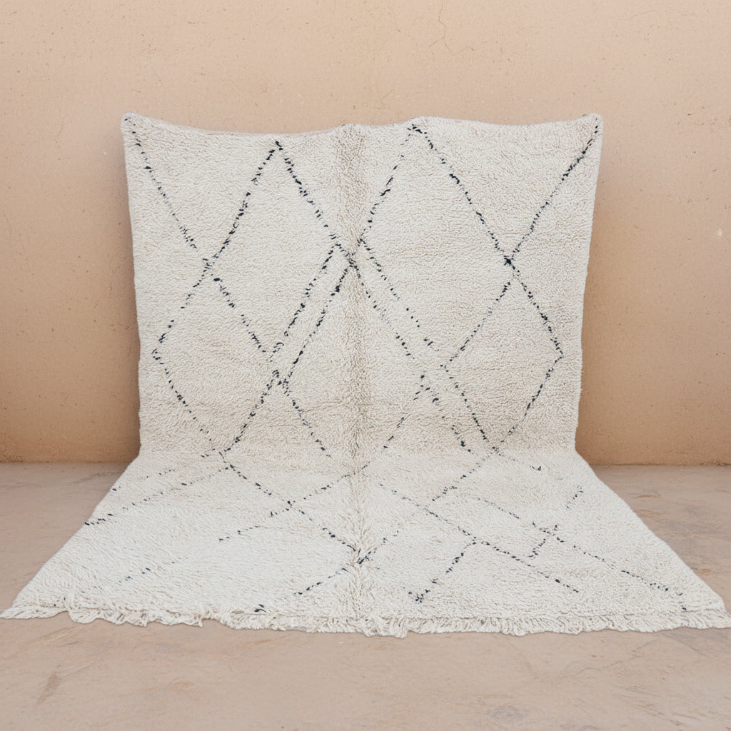 Berberteppich Beni Ourain Wollteppich Mimuna  ab 60x90 cm