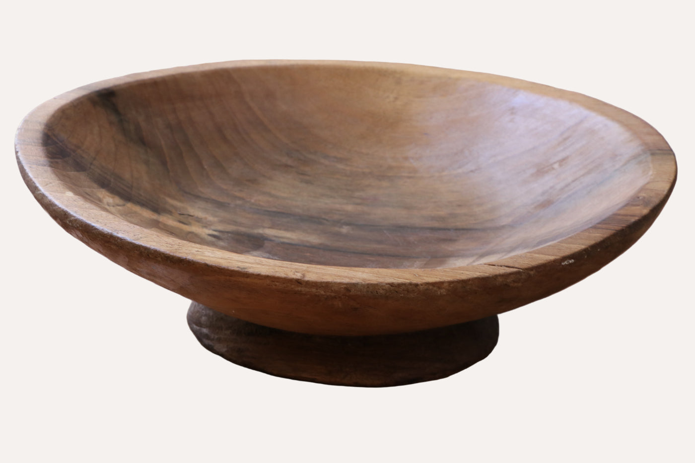 Alte rustikale Holzschale Walnussholz Ø 37cm