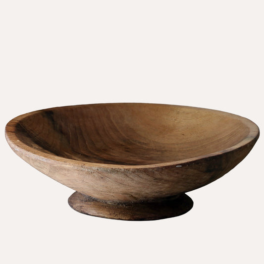 Alte rustikale Holzschale Walnussholz Ø 37cm