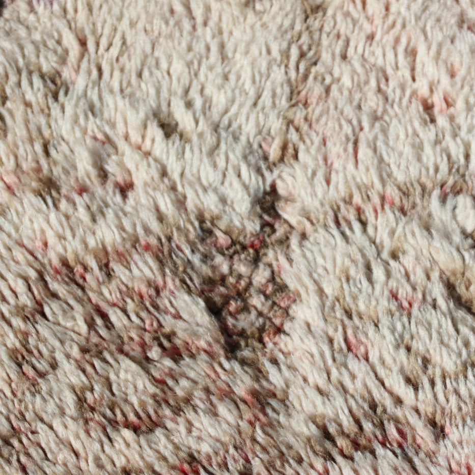 Vintage Beni Ourain Berberteppich 198x268 cm Rauten