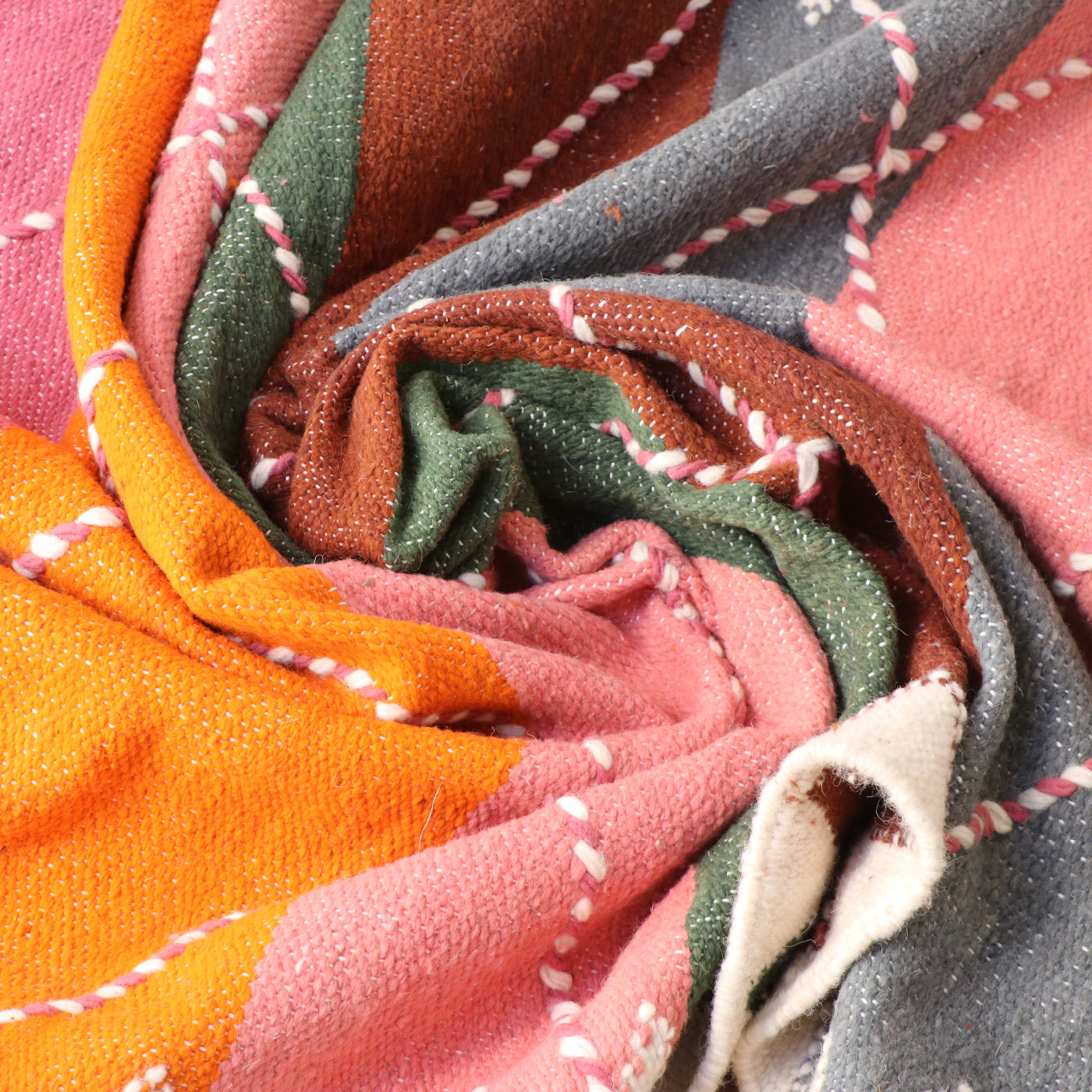 Boujaad Kelim Schurwolle Teppich 147x260 cm