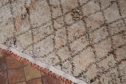 Vintage Beni Ourain Berberteppich 198x268 cm Rauten