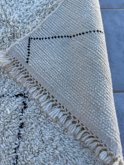 Beni Ourain Teppich schlicht 107x298 cm