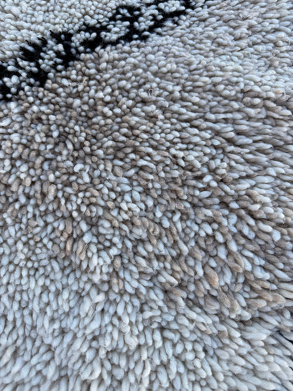 Beni Ourain Teppich Natural Wool 120x216 cm