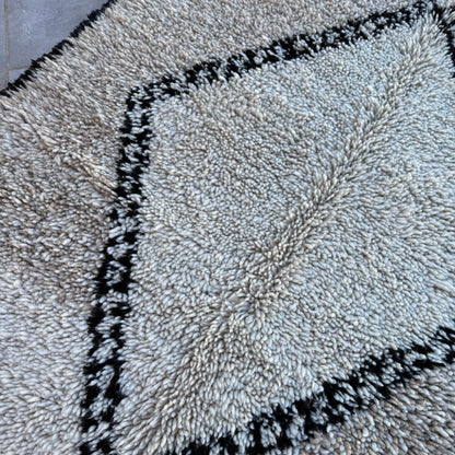 Beni Ourain Teppich Natural Wool 120x216 cm
